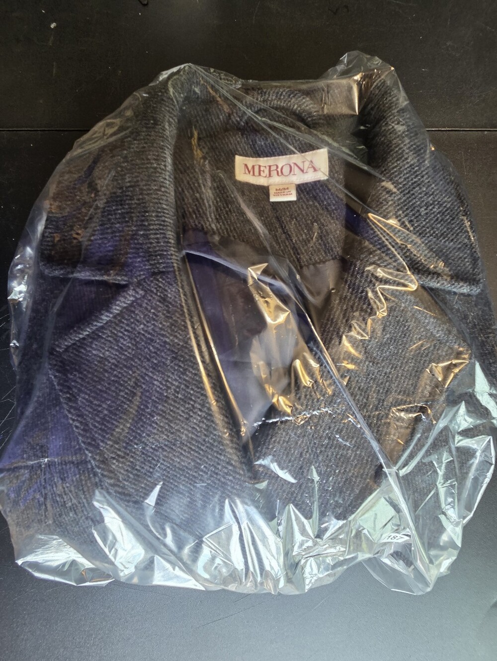 Merona Dark Charcoal Double-Breasted Peacoat Womens Size Medium - Picture 12 of 12